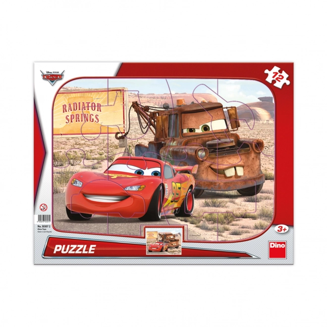 Dino Puzzle Cars: Blesk & Burák 12 dílků