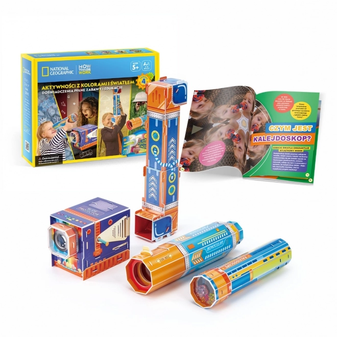 3D puzzle sada s barvami a světlem