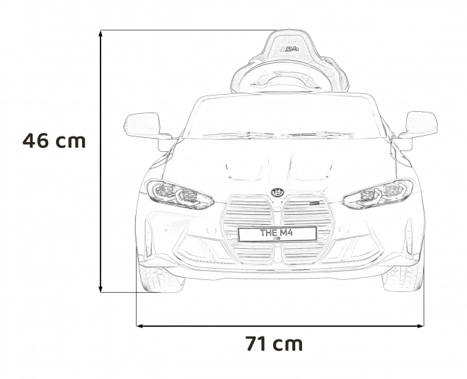 BMW M4 Bílé vozidlo – Modré