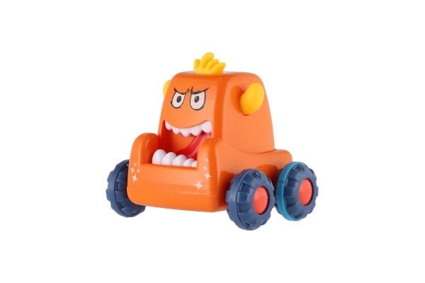 Auto monster plast 9x8cm mačkací jezdící 4 barvy