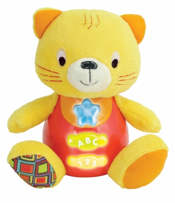 Maskot plyšový mňoukající kočka interaktivní
