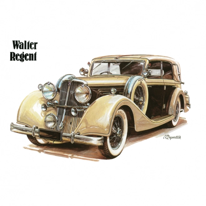 NOTIQUE Poznámkový kalendář Classic Cars – Václav Zapadlík, 2025, 30 x 30 cm