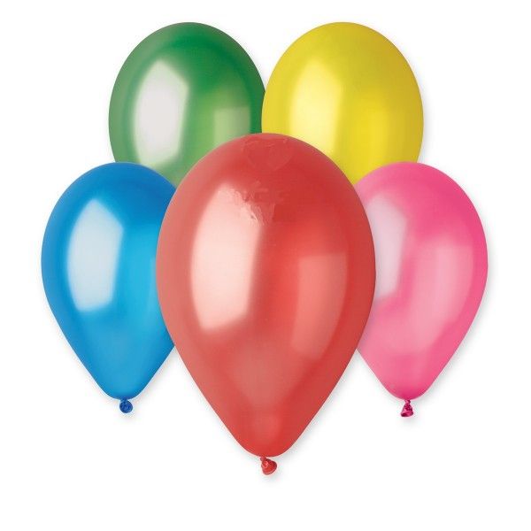 Metalové nafukovací balónky - 10 kusů
