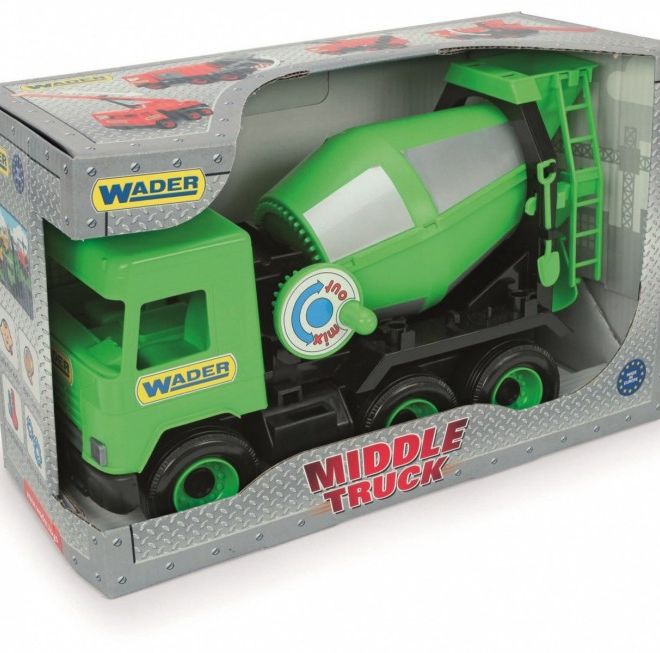 Míchačka na beton zelená Middle Truck in a box