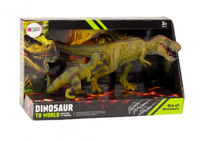 Figurky dinosaurů Tyranosaurus s mládětem 2el