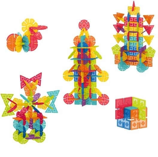 Stavebnice Geometrické Vločky - 224 dílů