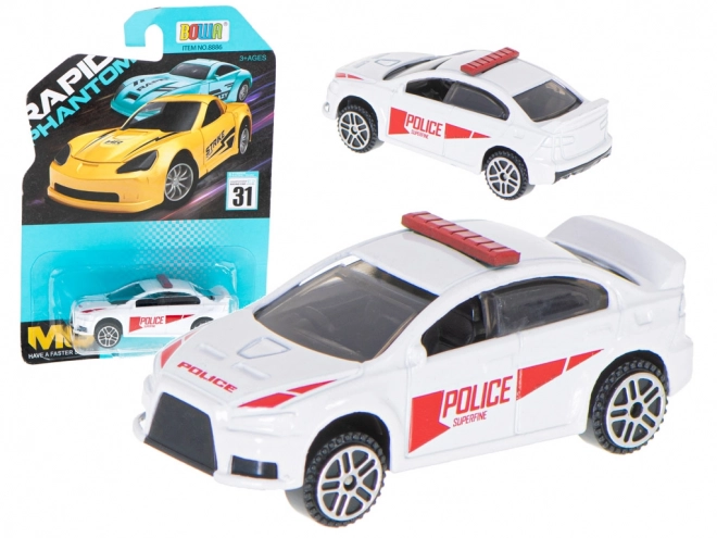 Kovový model auta – Policejní bílý