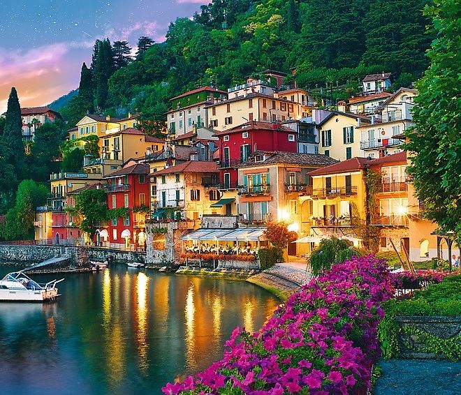 Puzzle Jezero Como Itálie 500 dílků