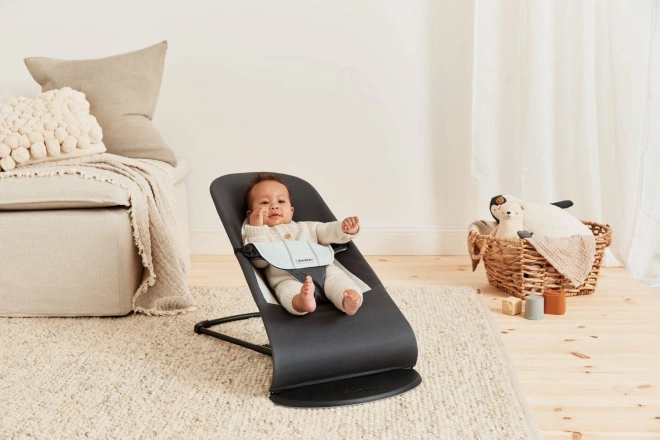 BABYBJORN - Lehátko BALANCE SOFT COTTON/JERSEY - růžová/šedá – Šedá / šedá