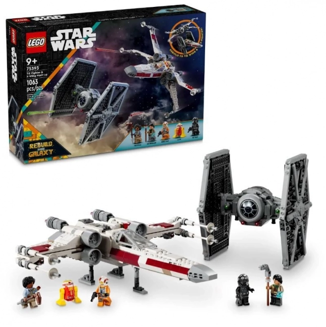 LEGO Star Wars 75393 Stíhačka TIE a X-wing - kombinovaná stavebnice