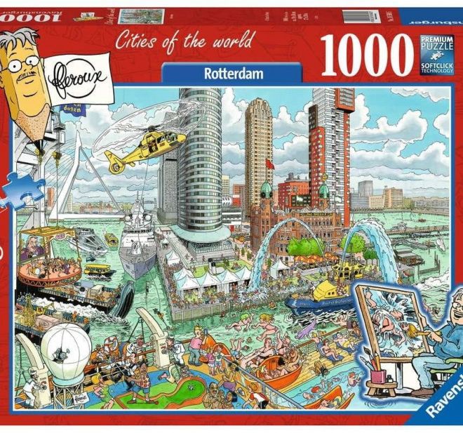2D puzzle 1000 dílků Rotterdam