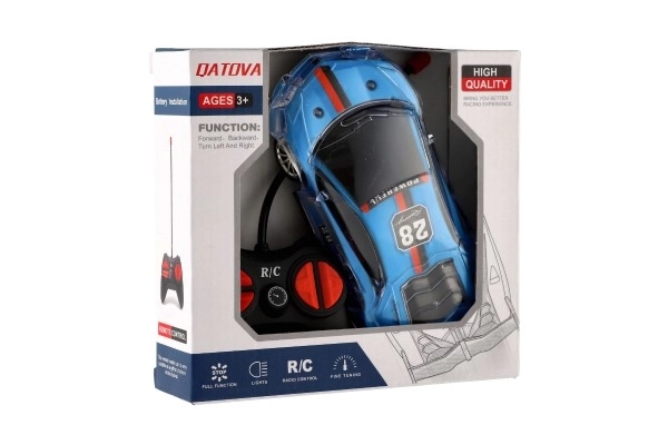 RC závodní auto se světelnými efekty - 16 cm