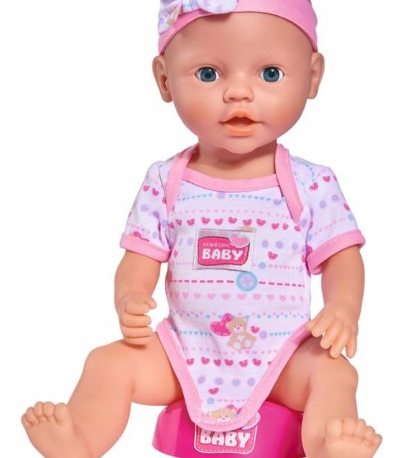 Funkční panenka 43 cm Novorozené dítě