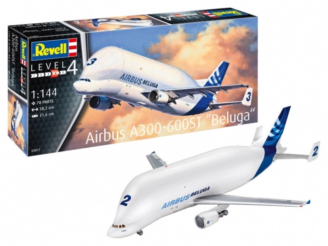 Plastikový model letadla Airbus A300-600ST Beluga 1/144