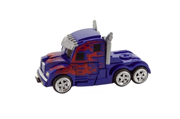 Transformer auto kamion tahač/robot plast 13cm