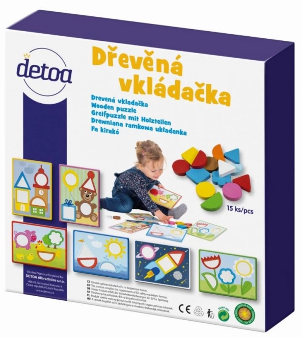 Dřevěná vkládačka Detoa