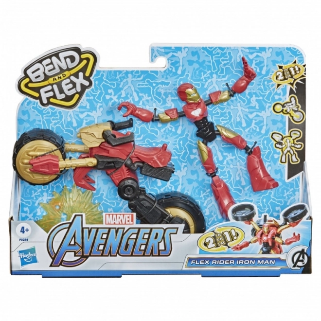 Hasbro ohýbací a flexibilní Iron Man s motorkou z Marvel