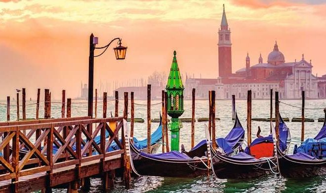 Gondoly v Benátkách 1000 dílků Panorama