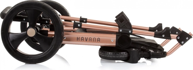 CHIPOLINO Kočárek kombinovaný HAVANA 2v1 Obsidian Gold