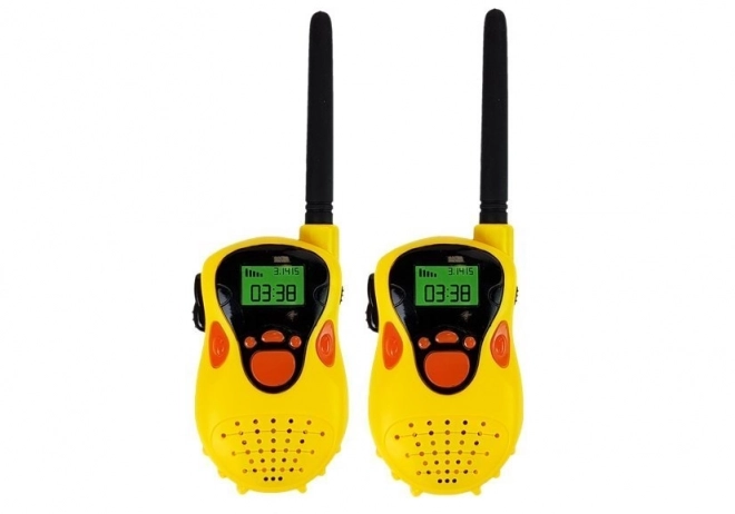 Vysílačka Walkie Talkie Shortwave Radio 100m Range Yellow pro děti