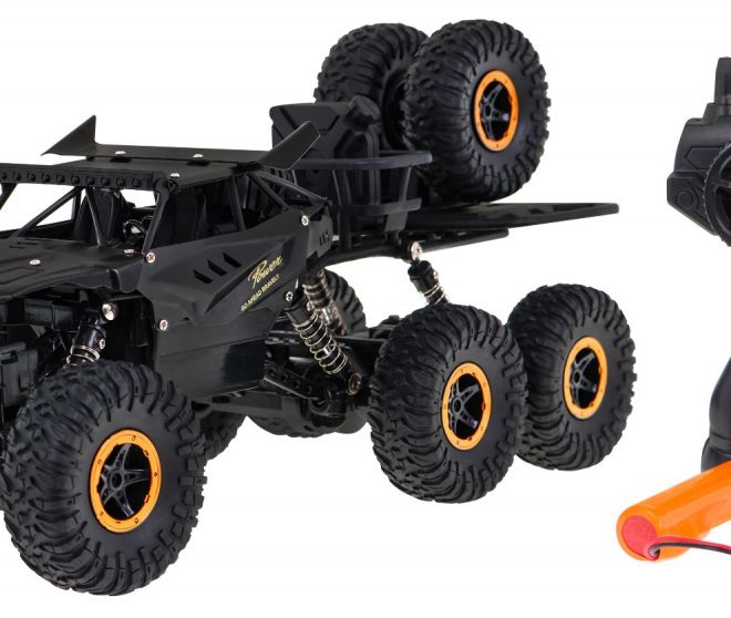 Crawler Rock pro děti 6+ Dálkově ovládaný pohon 1:10 6x6 + náhradní kola
