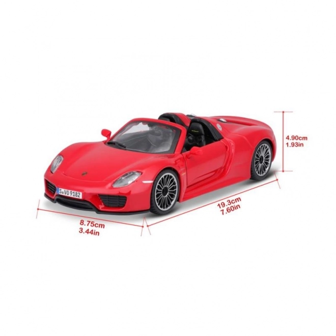 Kovový model auta Porsche 918 Spyder