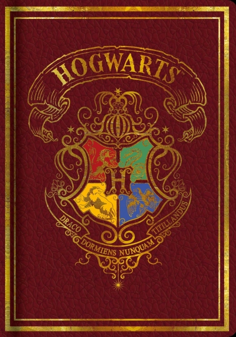 Blok A5 červený Harry Potter