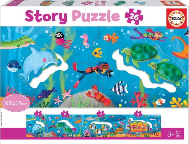 EDUCA Story puzzle Podmořský svět 26 dílků