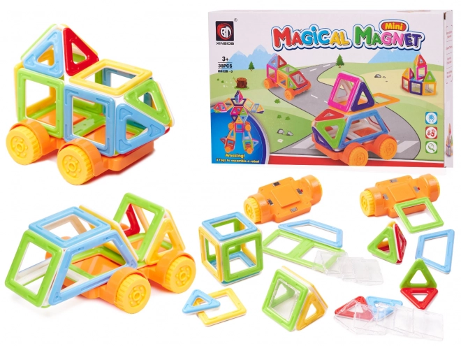 Magnetické stavebnice mini magical magnet - 38 ks