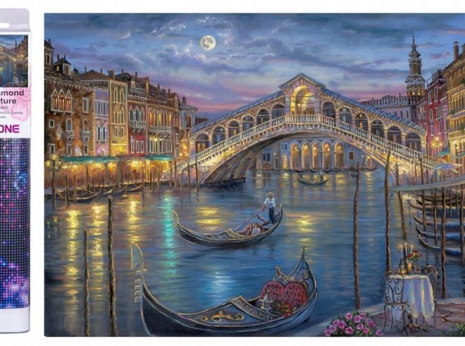 Sada na diamantové malování - noční Benátky