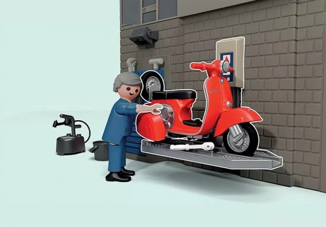 Garáž Vespa z 60. let od PLAYMOBIL