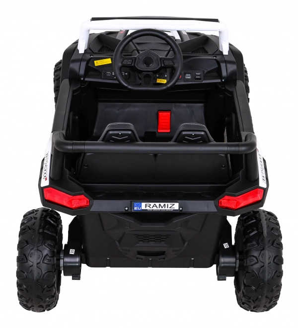 Buggy UTV 2000M závodní auto na baterie bílé + MP3 zvuky světla + dálkové ovládání + pomalý start