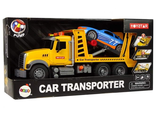 Transportér Nákladní automobil Nápověda Rampa Žluté zvuky Světla