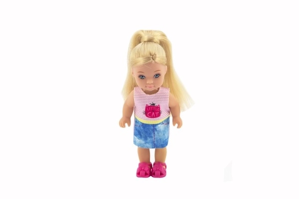 Panenka Kiki Anlily kloubová 12cm plast pevné tělo 3 druhy v krabičce 7x16x4cm
