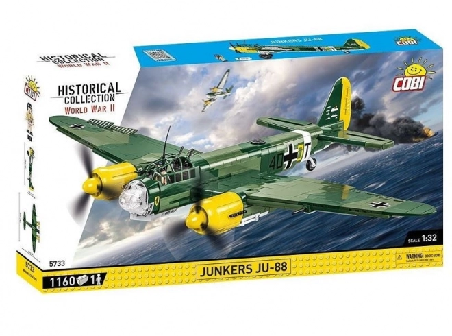 COBI 5733 II WW Junkers Ju-88, 1:32, 1160 k, 1 f