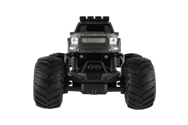 Auto RC pick up Off road terénní plast 23cm 2,4GHZ na baterie se světlem šedé v krab. 30x15x19cm