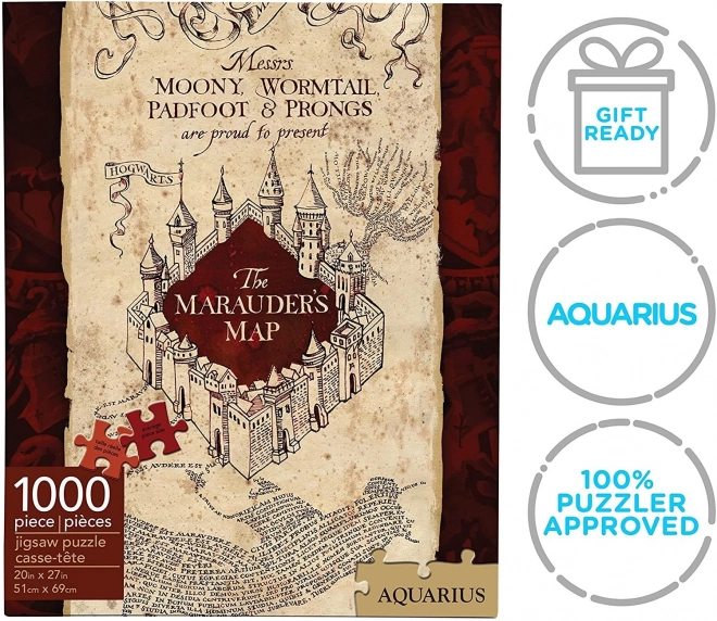 AQUARIUS Puzzle Harry Potter: Pobertův plánek 1000 dílků