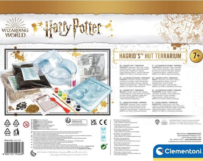 CLEMENTONI Terárium Harry Potter: Hagridova chýše