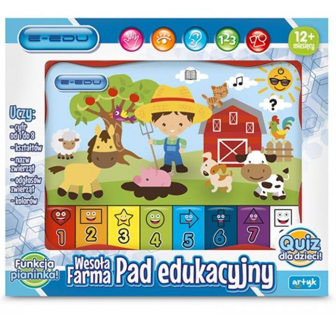 Vzdělávací podložka - Happy Farm E-Edu