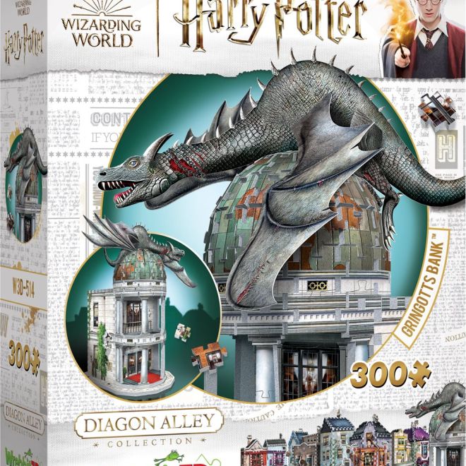 WREBBIT 3D puzzle Harry Potter: Gringottova banka 300 dílků