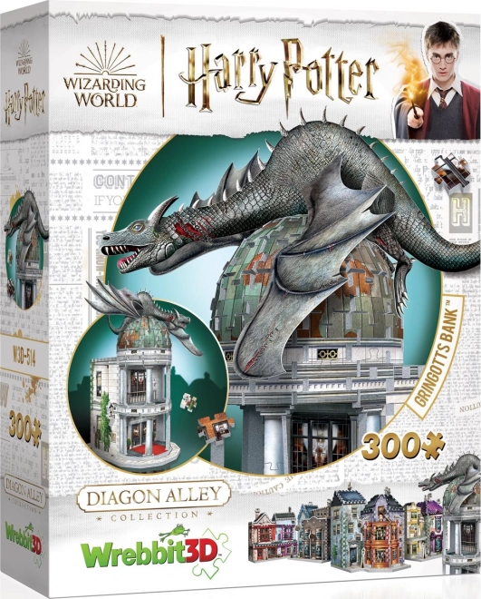 WREBBIT 3D puzzle Harry Potter: Gringottova banka 300 dílků