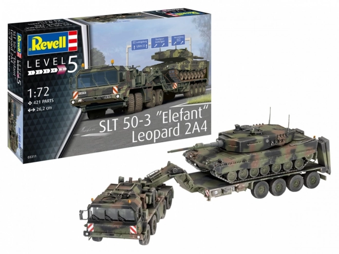 Plastikový model SLT 50-3 Elefant + Leopard 2A4