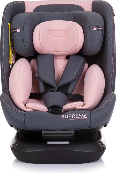 CHIPOLINO Autosedačka Supreme i-Size 40-150cm Isofix 360, Flamingo