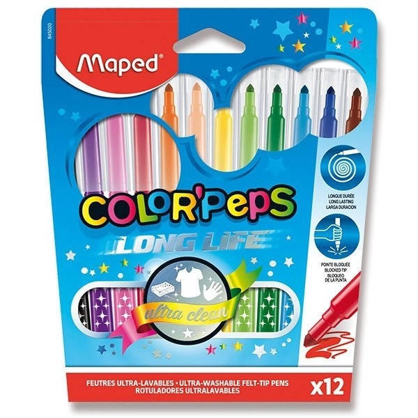 MAPED Fixy Color'Peps Long Life 12ks