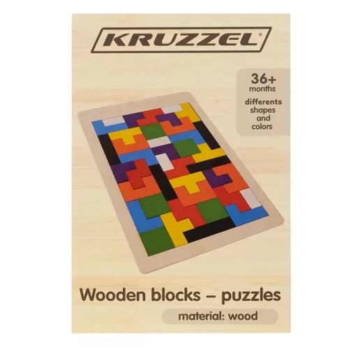 Dřevěné puzzle/ tetris Kruzzel 22667