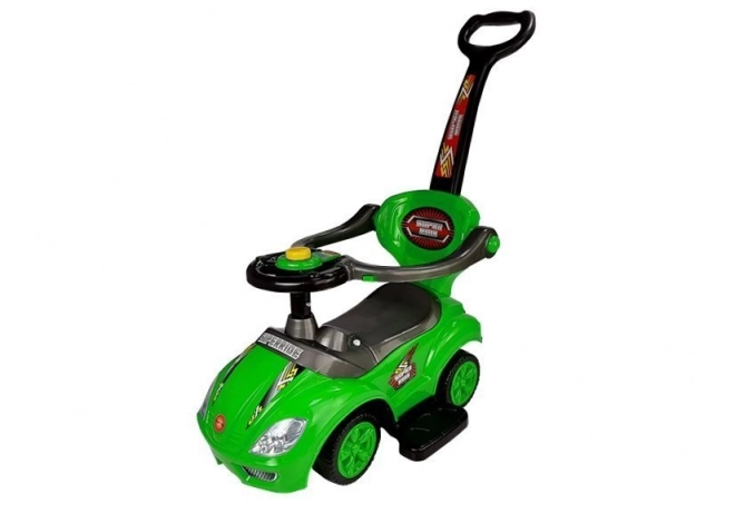 Mega Car 3v1 Push Ride Green