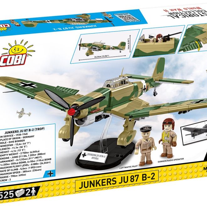 COBI 5748 II WW Junkers JU 87 B,-2 1:32, 525 k, 2 f