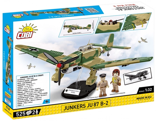 COBI 5748 II WW Junkers JU 87 B,-2 1:32, 525 k, 2 f
