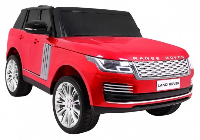 Range Rover HSE Lakované auto pro 2 děti Červená + dálkové ovládání + 5-páskové pásy + audio panel + LED dioda