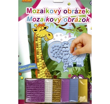 Mozaika třpytivý obrázek mix druhů